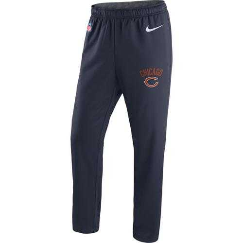 Men's Chicago Bears Nike Navy Circuit Sideline Performance Pants