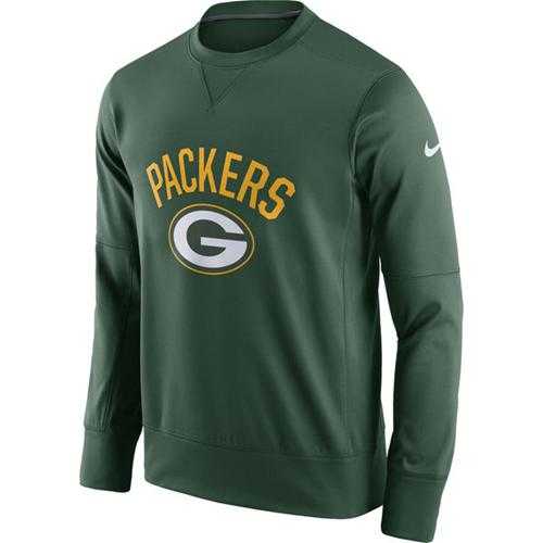Men's Green Bay Packers Nike Green Sideline Circuit Performance Sweatshirt