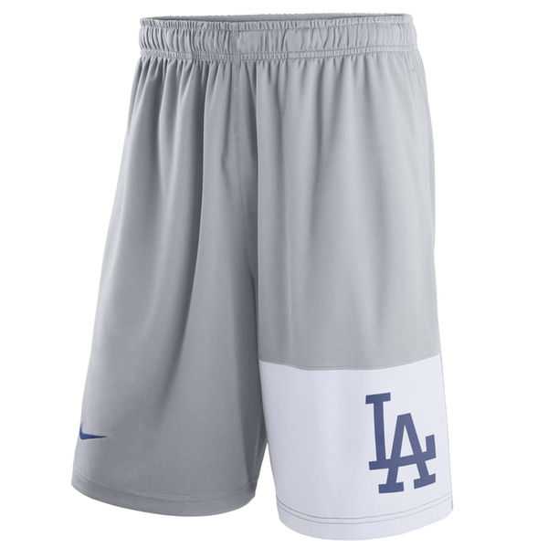 Men's Los Angeles Dodgers Nike Gray Dry Fly Shorts