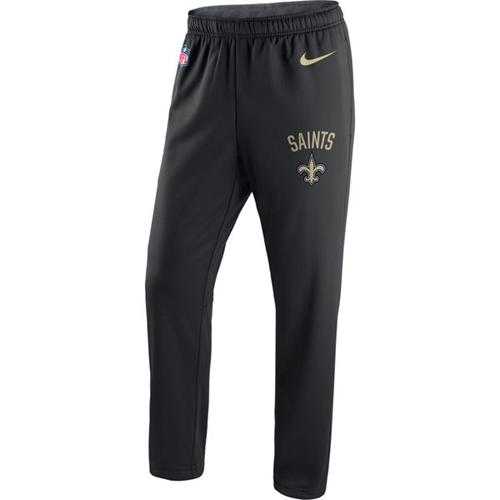 Men's New Orleans Saints Nike Black Circuit Sideline Performance Pants