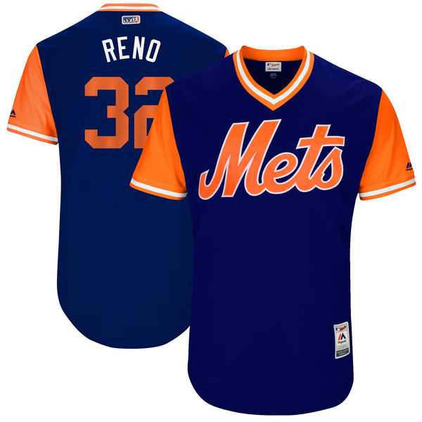 Men's New York Mets #32 Steven Matz Reno Majestic Royal 2017 Little League World Series Players Weekend Jersey