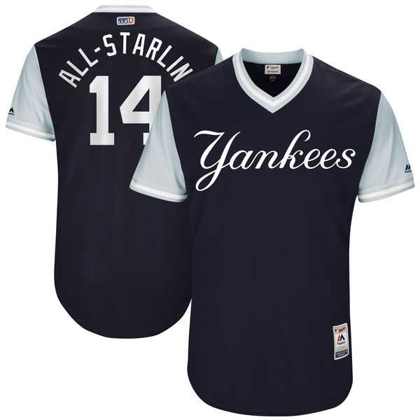 Men's New York Yankees #14 Starlin Castro All-Starlin Majestic Navy 2017 Little League World Series Players Weekend Jersey Men's New York Yankees #14 Starlin Castro All-Starlin Majestic Navy 2017 Little League World Series Players Weekend Jersey