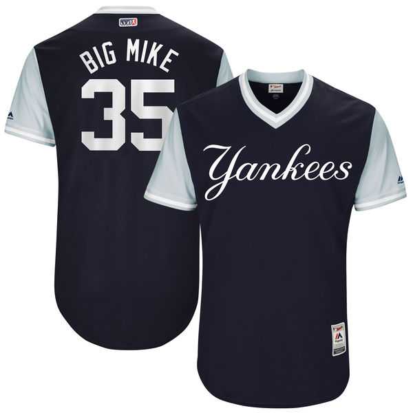 Men's New York Yankees #35 Michael Pineda Big Mike Majestic Navy 2017 Little League World Series Players Weekend Jersey