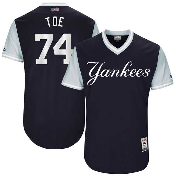 Men's New York Yankees #74 Ronald Torreyes Toe Majestic Navy 2017 Little League World Series Players Weekend Jersey
