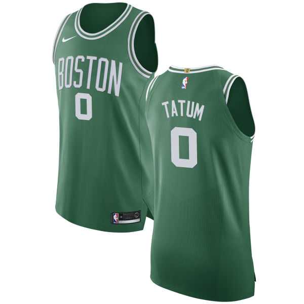Men's Nike Boston Celtics #0 Jayson Tatum Green NBA Authentic Icon Edition Jersey