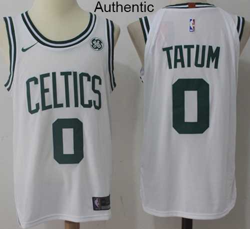 Men's Nike Boston Celtics #0 Jayson Tatum White NBA Authentic Association Edition Jersey Men's Nike Boston Celtics #0 Jayson Tatum White NBA Authentic Association Edition Jersey