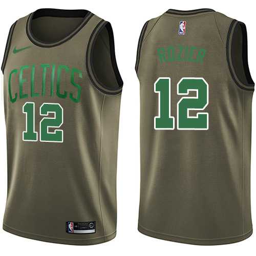 Men's Nike Boston Celtics #12 Terry Rozier Green Salute to Service NBA Swingman Jersey