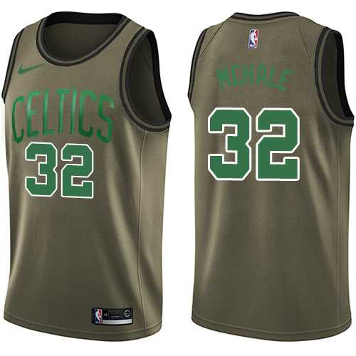 Men's Nike Boston Celtics #32 Kevin Mchale Green Salute to Service NBA Swingman Jersey