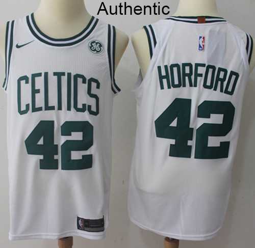 Men's Nike Boston Celtics #42 Al Horford White NBA Authentic Association Edition Jersey