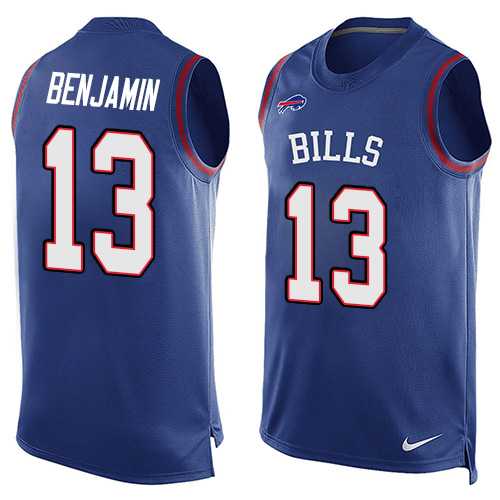 Men's Nike Buffalo Bills #13 Kelvin Benjamin Royal Blue Team Color Stitched NFL Limited Tank Top Jersey