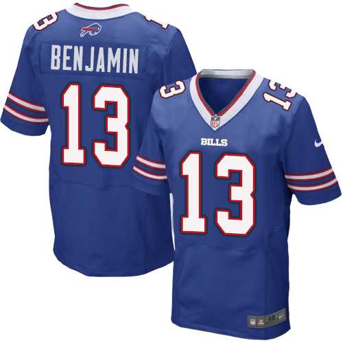 Men's Nike Buffalo Bills #13 Kelvin Benjamin Royal Blue Team Color Stitched NFL New Elite Jersey