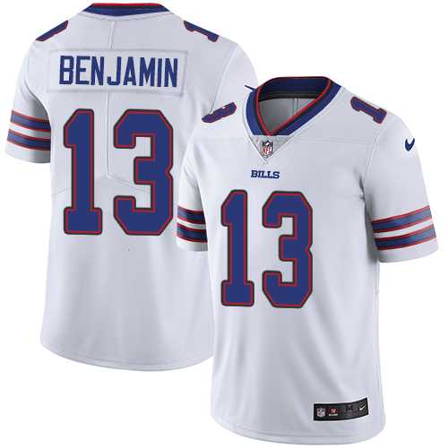 Men's Nike Buffalo Bills #13 Kelvin Benjamin White Stitched NFL Vapor Untouchable Limited Jersey