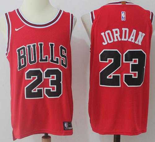 Men's Nike Chicago Bulls #23 Michael Jordan Red NBA Swingman Icon Edition Jersey