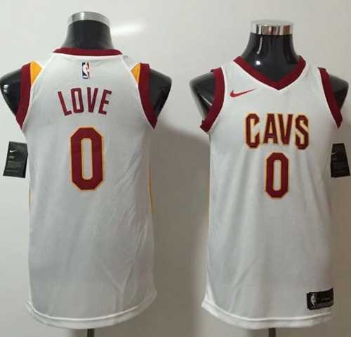 Men's Nike Cleveland Cavaliers #0 Kevin Love White NBA Swingman Association Edition Jersey
