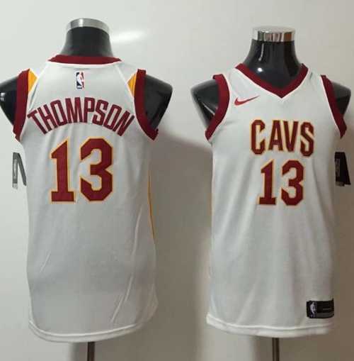 Men's Nike Cleveland Cavaliers #13 Tristan Thompson White NBA Swingman Association Edition Jersey
