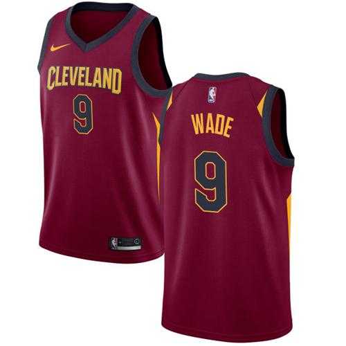 Men's Nike Cleveland Cavaliers #9 Dwyane Wade Red Stitched NBA Swingman Jersey