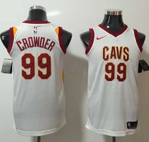 Men's Nike Cleveland Cavaliers #99 Jae Crowder White NBA Swingman Association Edition Jersey