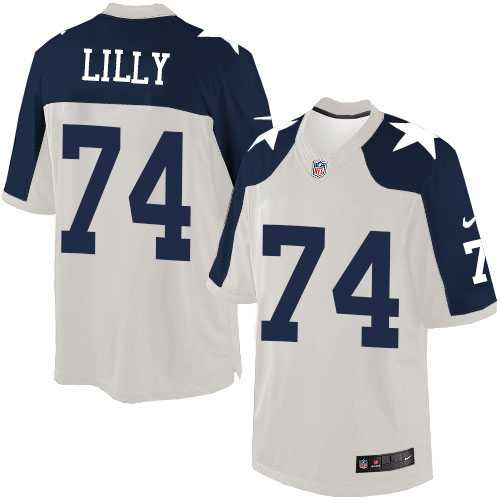 Men's Nike Dallas Cowboys #74 Bob Lilly Limited White Throwback Alternate NFL