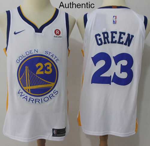 Men's Nike Golden State Warriors #23 Draymond Green White NBA Authentic Association Edition Jersey