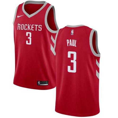 Men's Nike Houston Rockets #3 Chris Paul Red NBA Swingman Icon Edition Jersey