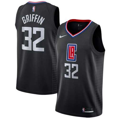 Men's Nike Los Angeles Clippers #32 Blake Griffin Black NBA Swingman Statement Edition Jersey