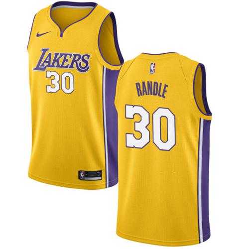 Men's Nike Los Angeles Lakers #30 Julius Randle Gold NBA Swingman Icon Edition Jersey