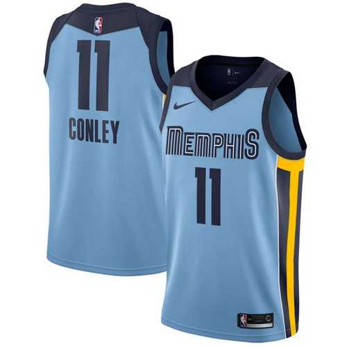Men's Nike Memphis Grizzlies #11 Mike Conley Light Blue NBA Swingman Statement Edition Jersey