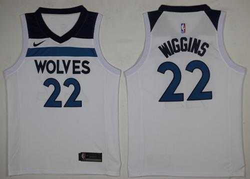 Men's Nike Minnesota Timberwolves #22 Andrew Wiggins White NBA Swingman Association Edition Jersey