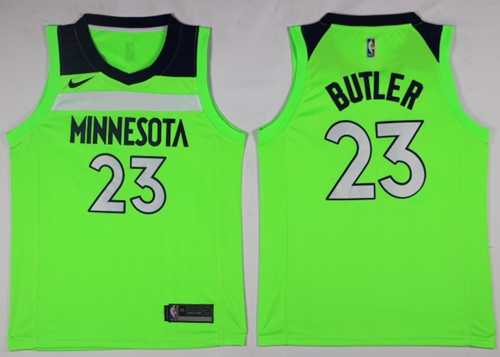 Men's Nike Minnesota Timberwolves #23 Jimmy Butler Green NBA Swingman Jersey
