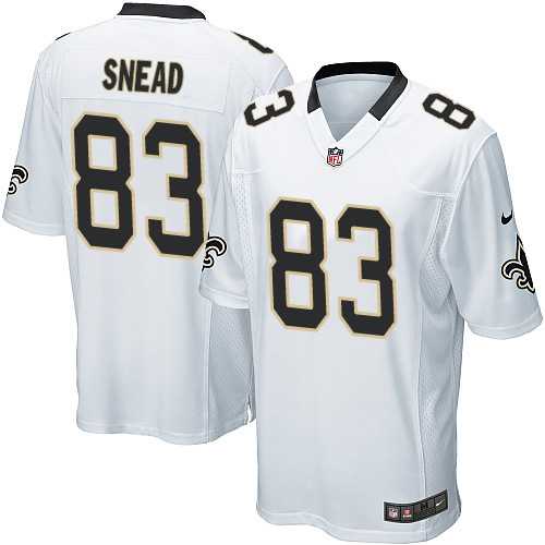 Men's Nike New Orleans Saints #83 Willie Snead Game White Nike NFL Men's Nike New Orleans Saints #83 Willie Snead Game White Nike NFL