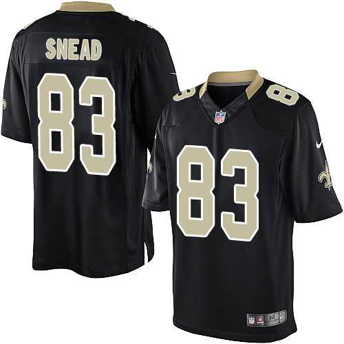 Men's Nike New Orleans Saints #83 Willie Snead Limited Black Team Color Nike NFL Men's Nike New Orleans Saints #83 Willie Snead Limited Black Team Color Nike NFL