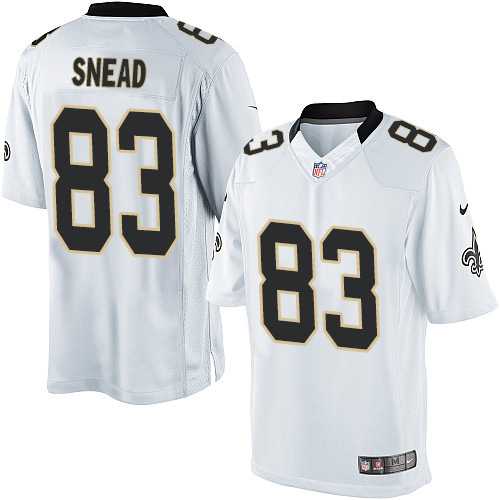Men's Nike New Orleans Saints #83 Willie Snead Limited White Nike NFL