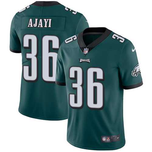 Men's Nike Philadelphia Eagles #36 Jay Ajayi Midnight Green Team Color Stitched NFL Vapor Untouchable Limited Jersey