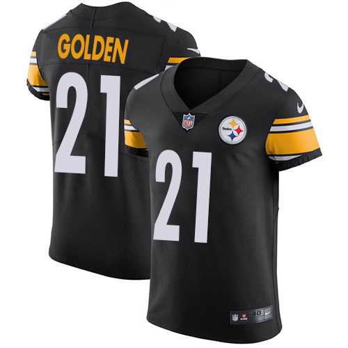 Men's Nike Pittsburgh Steelers #21 Robert Golden Black Team Color Vapor Untouchable Elite Player NFL Jersey