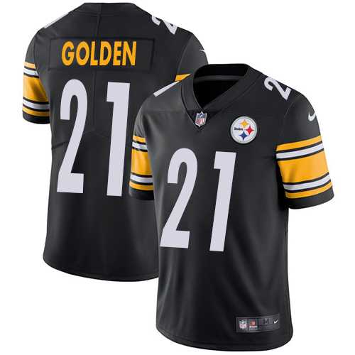 Men's Nike Pittsburgh Steelers #21 Robert Golden Black Team Color Vapor Untouchable Limited Player NFL Jersey