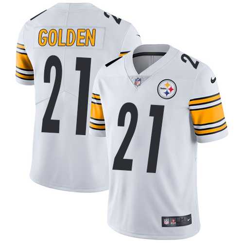 Men's Nike Pittsburgh Steelers #21 Robert Golden White Vapor Untouchable Limited Player NFL Jersey