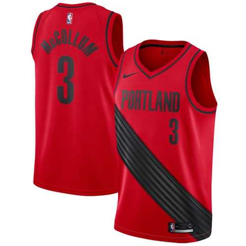 Men's Nike Portland Trail Blazers #3 C.J. McCollum Red Statement Edition NBA Swingman Jersey