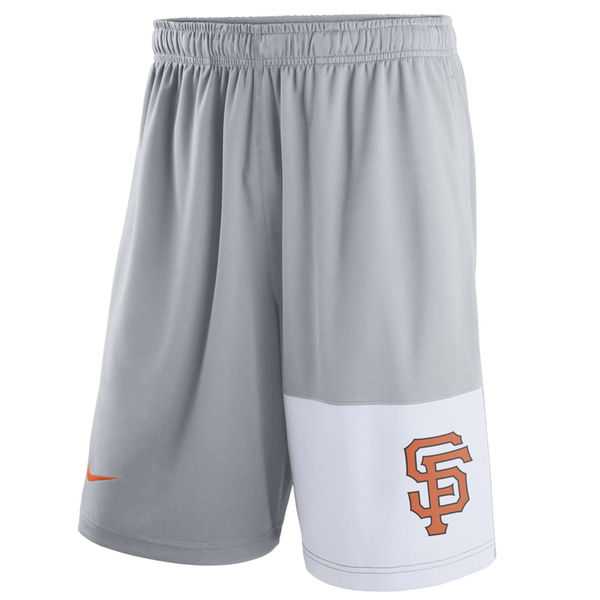 Men's San Francisco Giants Nike Gray Dry Fly Shorts