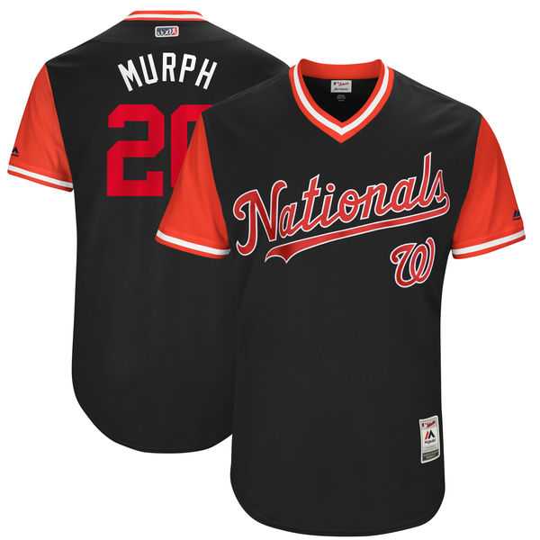 Men's Washington Nationals #26 Daniel Murphy Murph Majestic Navy 2017 Little League World Series Players Weekend Jersey