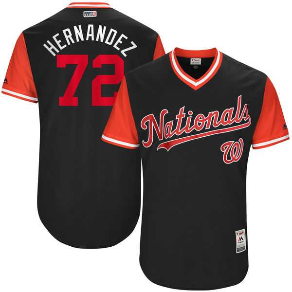 Men's Washington Nationals #72 Enny Romero Hernandez Majestic Navy 2017 Little League World Series Players Weekend Jersey Men's Washington Nationals #72 Enny Romero Hernandez Majestic Navy 2017 Little League World Series Players Weekend Jersey