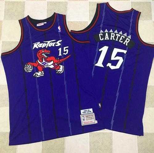 Mitchell And Ness Toronto Raptors #15 Vince Carter Purple Throwback Stitched NBA Mitchell And Ness Toronto Raptors #15 Vince Carter Purple Throwback Stitched NBA
