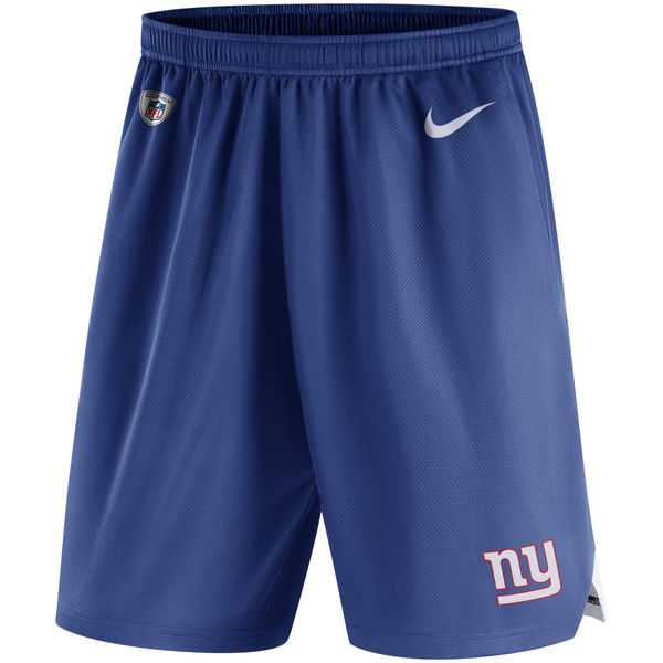 New York Giants Nike Knit Performance Shorts - Royal