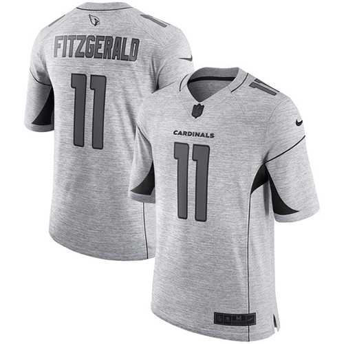 Nike Arizona Cardinals #11 Larry Fitzgerald Gray Men's Stitched NFL Limited Gridiron Gray II Jersey