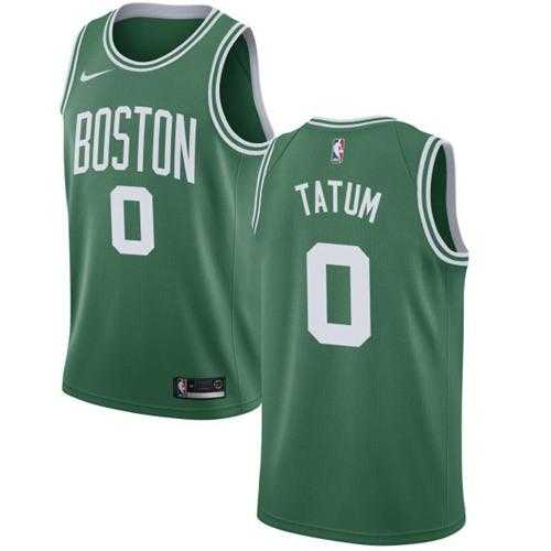 Nike Boston Celtics #0 Jayson Tatum Green NBA Swingman Jersey