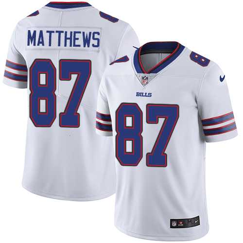 Nike Buffalo Bills #87 Jordan Matthews White Men's Stitched NFL Vapor Untouchable Limited Jersey