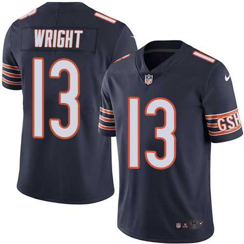 Nike Chicago Bears #13 Kendall Wright Navy Blue Team Color Men's Stitched NFL Vapor Untouchable Limited Jersey
