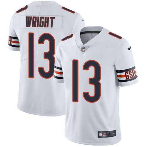 Nike Chicago Bears #13 Kendall Wright White Men's Stitched NFL Vapor Untouchable Limited Jersey