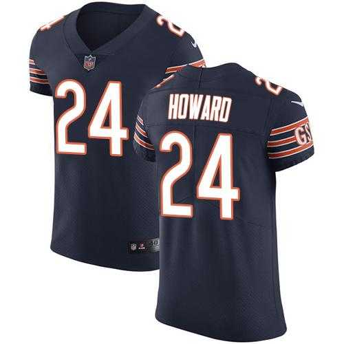 Nike Chicago Bears #24 Jordan Howard Navy Blue Team Color Men's Stitched NFL Vapor Untouchable Elite Jersey