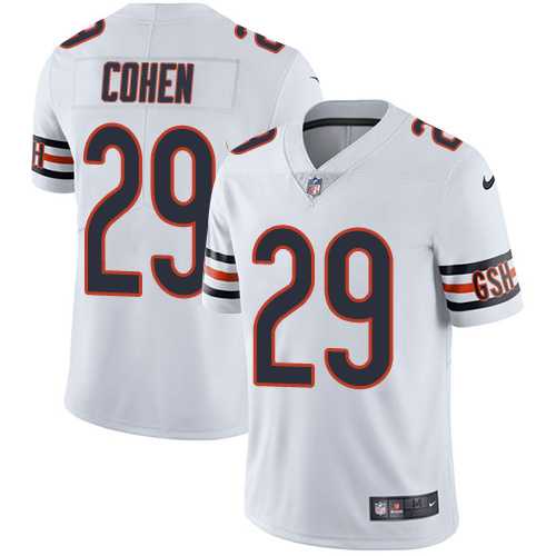 Nike Chicago Bears #29 Tarik Cohen White Men's Stitched NFL Vapor Untouchable Limited Jersey