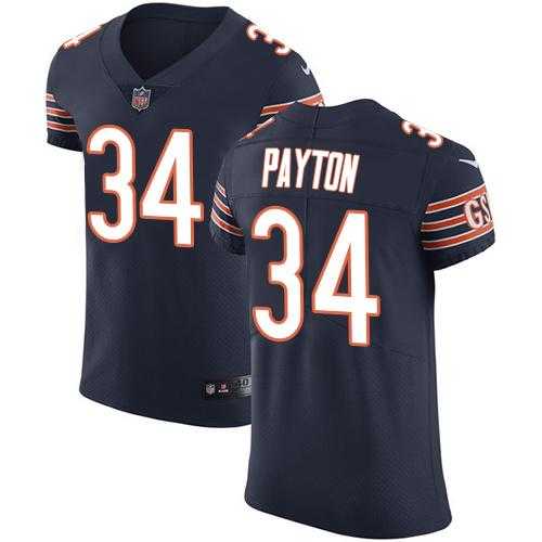 Nike Chicago Bears #34 Walter Payton Navy Blue Team Color Men's Stitched NFL Vapor Untouchable Elite Jersey